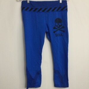 Lululemon for Soulcycle Run: Inspire Crop II Blue & Black Size 8 EUC